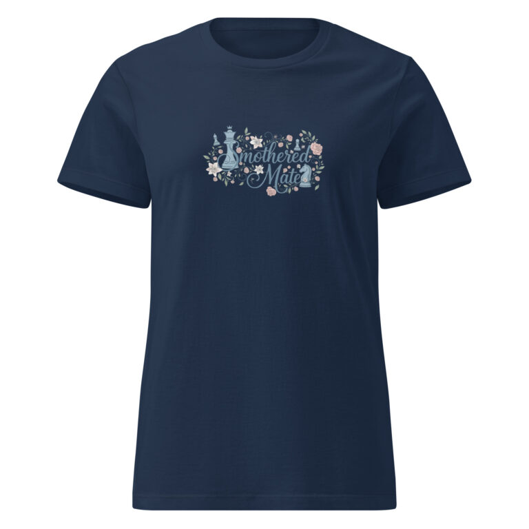 Women's chess-inspired Flowerworks t-shirt front