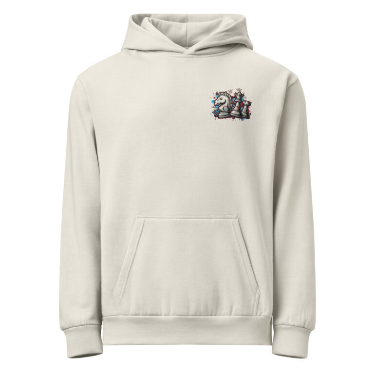 Blue Splat Streetwear Chess Hoodie by Smothered Mate - front