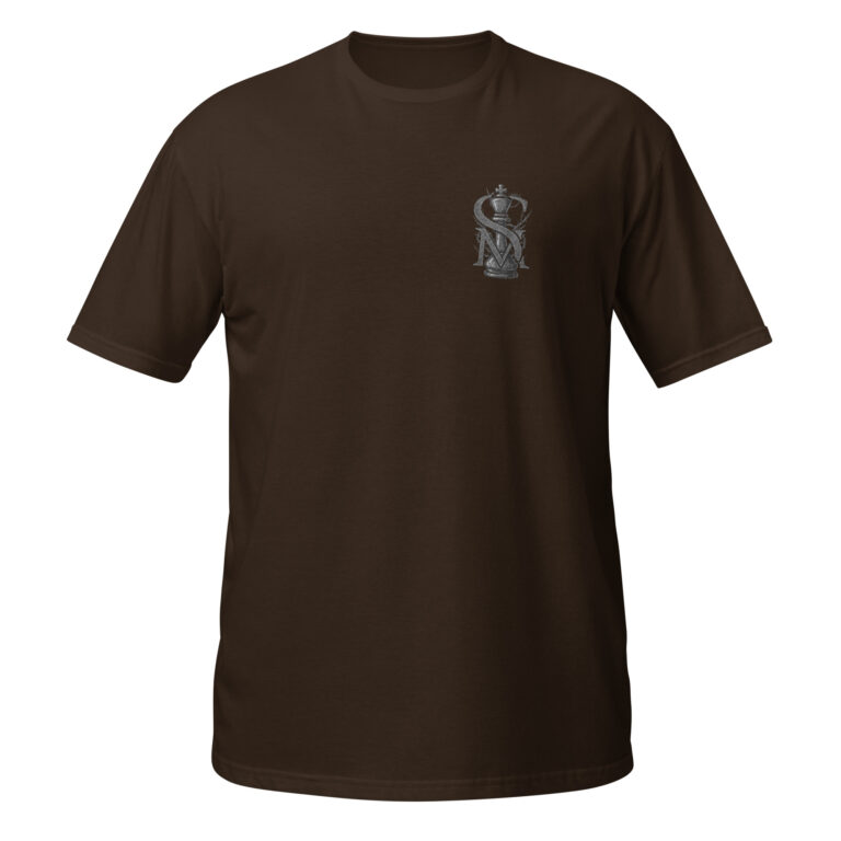 Evil Smothered Mate Chess Logo shirt front